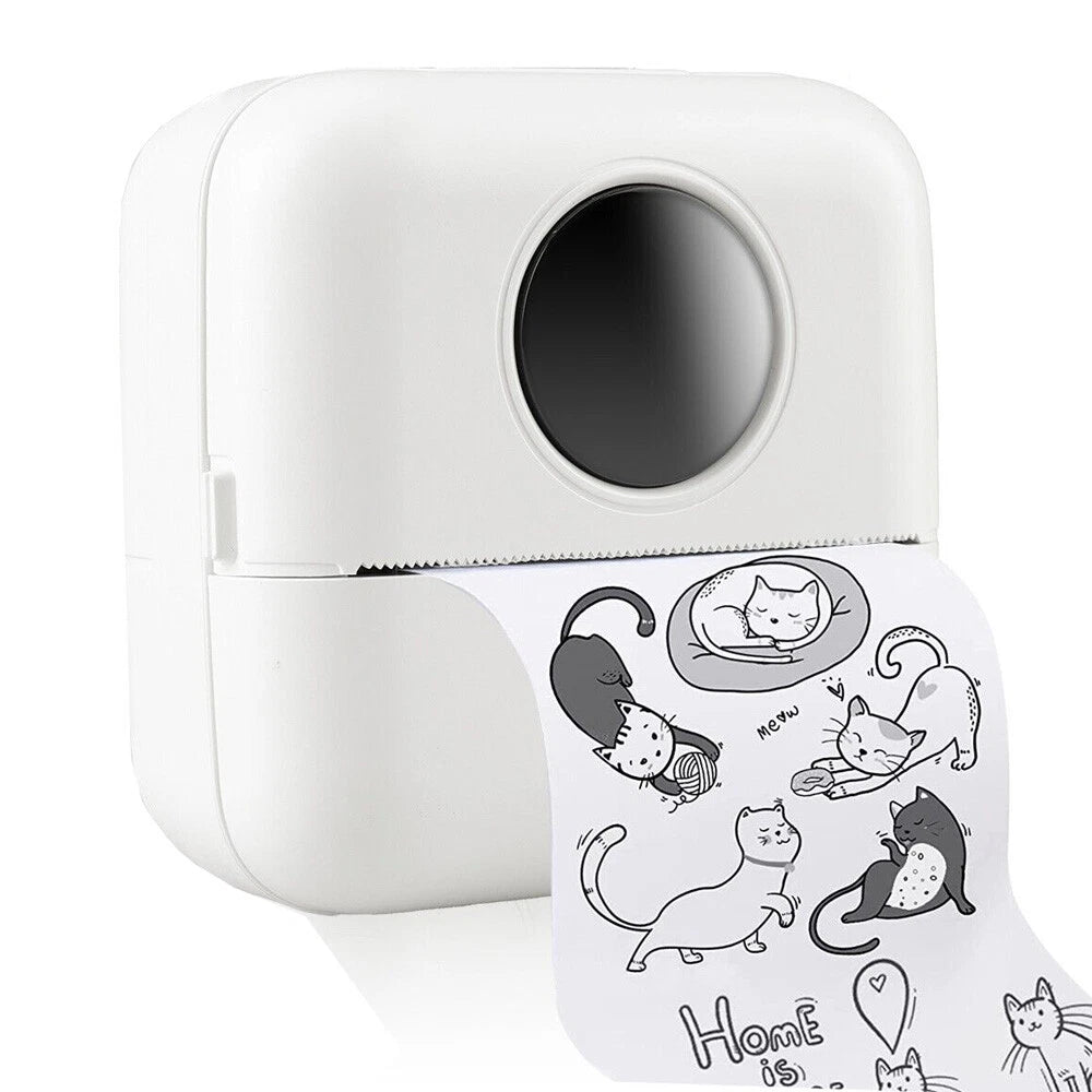 Mini Portable Thermal Printer – Inkless, USB Rechargeable Pocket Printer - 50% OFF - TODAY ONLY