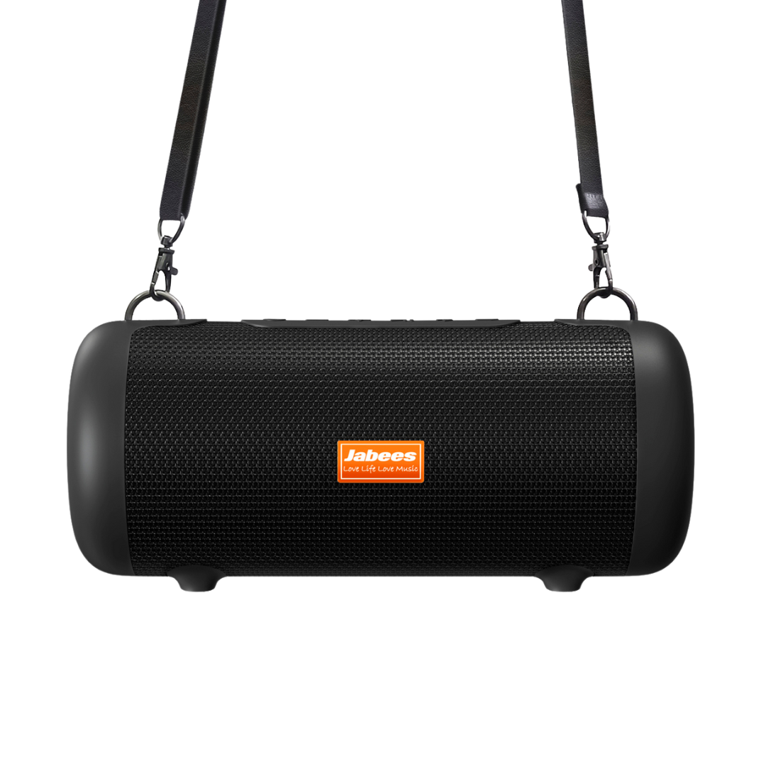 WHALE with Nylon Strap – Bluetooth IPX7 Waterproof Portable Outdoor Speaker with 30W Stereo Sound and USB Charge Out