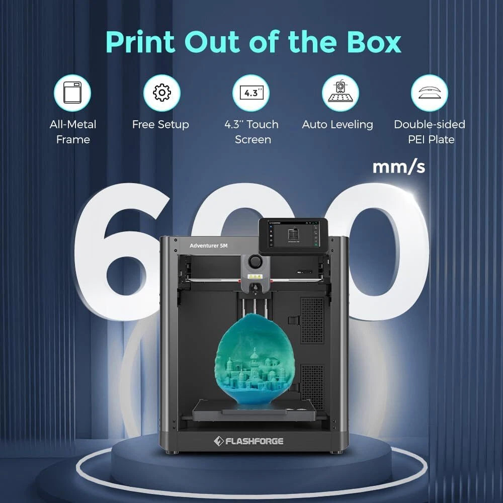 ⚙️ FlashForge Adventurer 5M 3D Printer — The Perfect Blend of Power, Speed & Precision - 50% OFF - TODAY ONLY