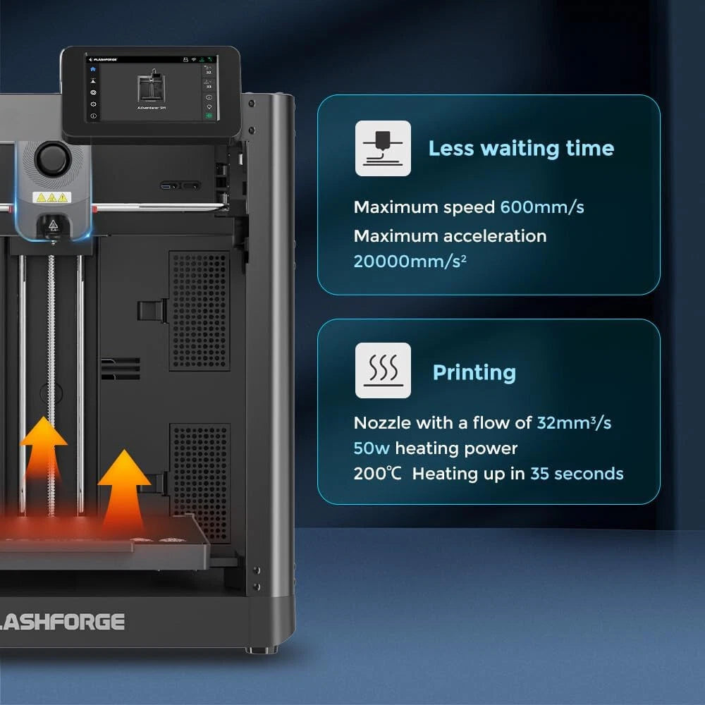 ⚙️ FlashForge Adventurer 5M 3D Printer — The Perfect Blend of Power, Speed & Precision - 50% OFF - TODAY ONLY